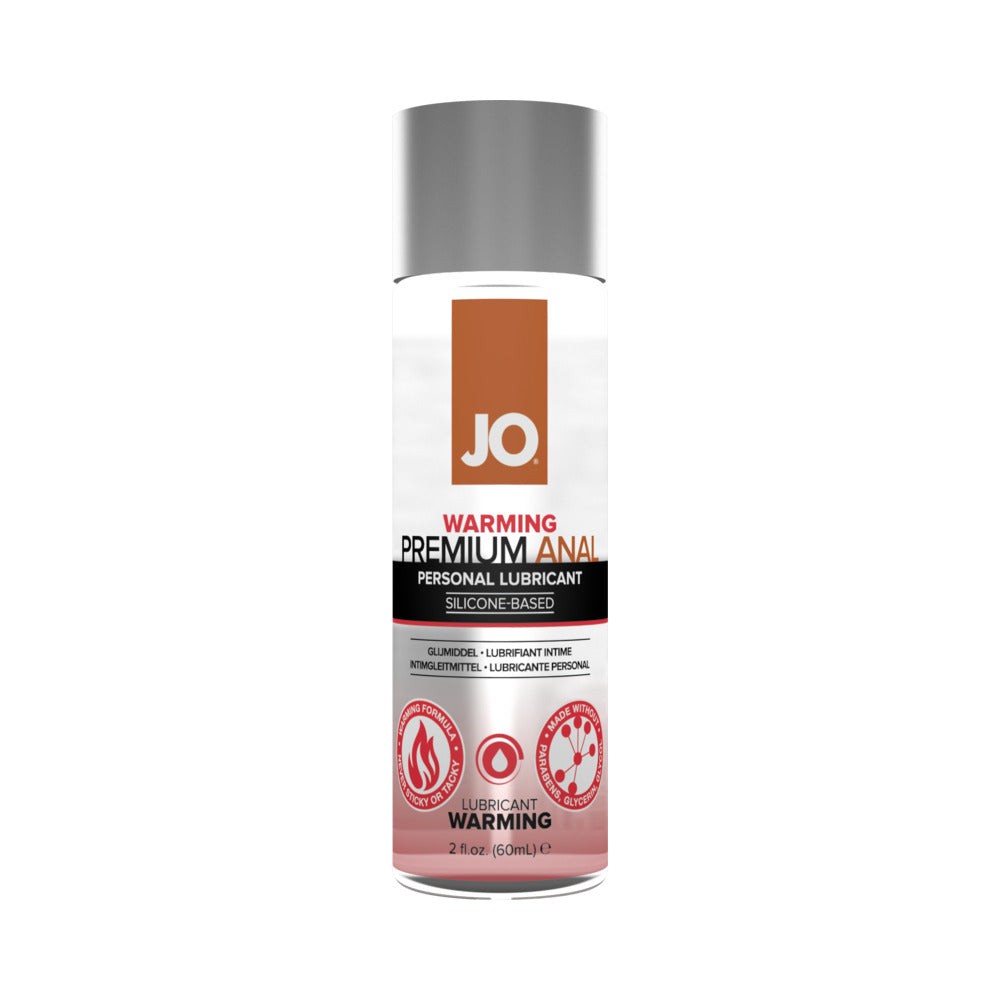 JO Premium Anal Warming Silicone-Based Lubricant 2 oz - Clear