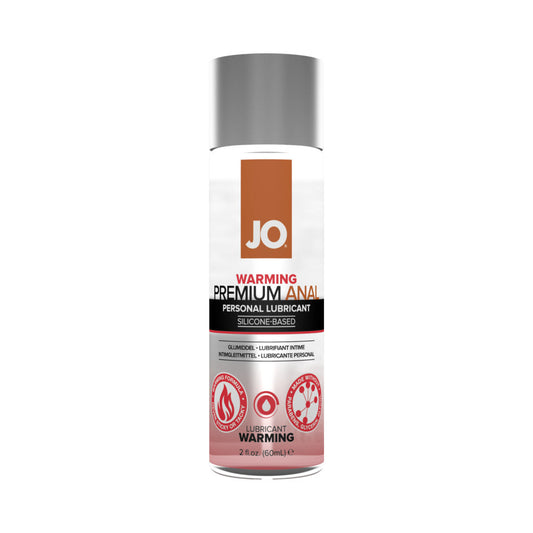 JO Premium Anal Warming Silicone-Based Lubricant 2 oz - Clear
