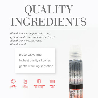 JO Premium Anal Warming Silicone-Based Lubricant 2 oz - Clear