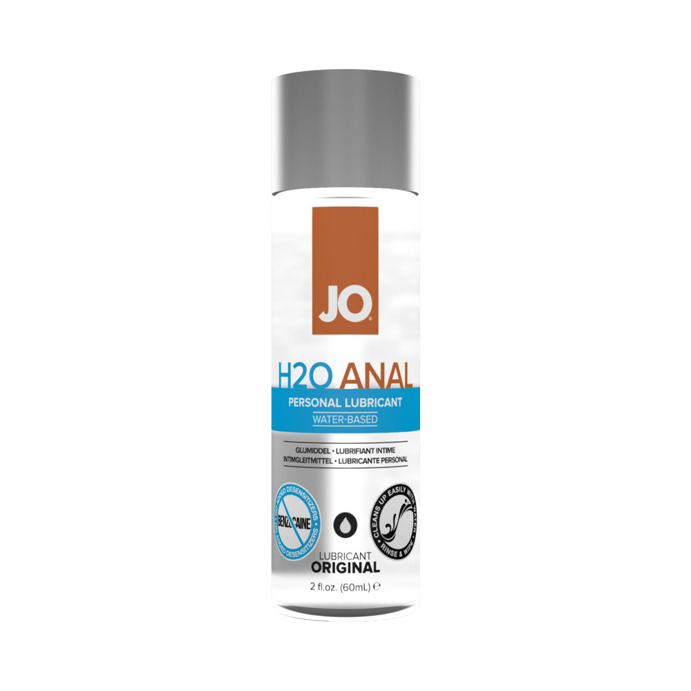 JO H2O Anal Original Water-Based Lubricant 2 oz – Clear