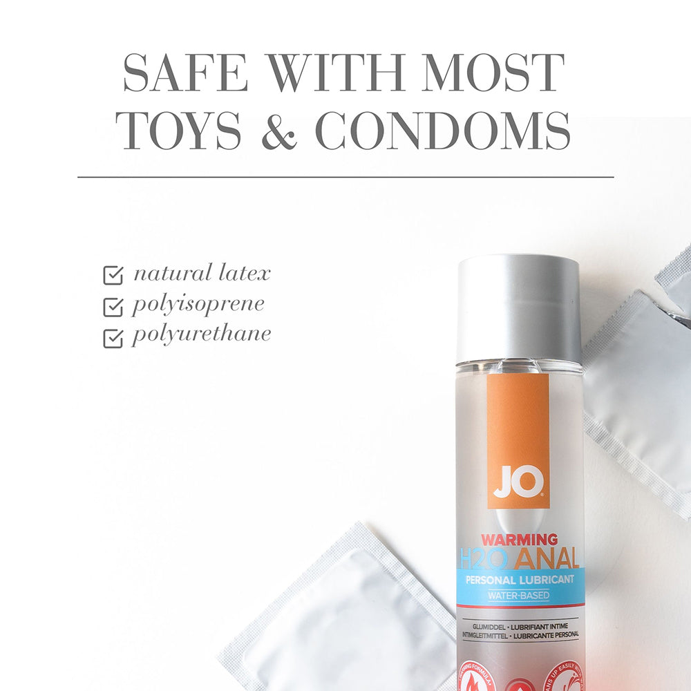 System JO H2O Anal Warming Water-Based Lubricant - Clear - 2 oz