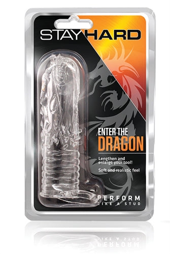 Blush Enter the Dragon Clear Sleeve with Scrotum Strap