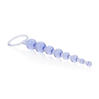 CalExotics First Time Love Beads - Purple - Flexible Slim Graduated Pleasure Beads