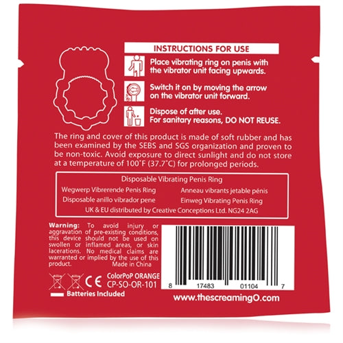 Screaming O Quickie Vibrating Ring – Orange