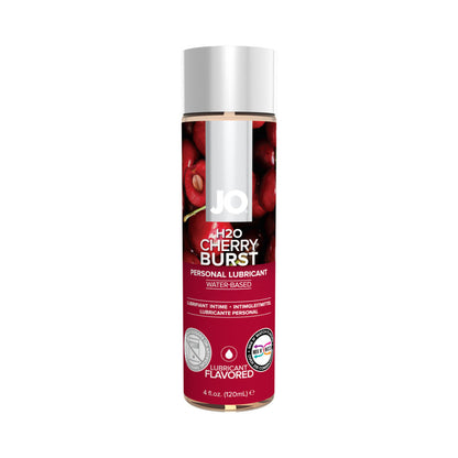 JO H2O Cherry Burst Flavored Water-Based Lubricant 4 oz – Clear