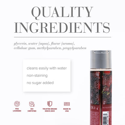 JO H2O Cherry Burst Flavored Water-Based Lubricant 4 oz – Clear