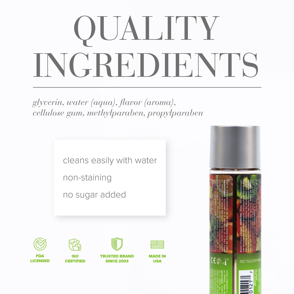 JO H2O Tropical Passion Flavored Water-Based Lubricant 4 oz - Clear