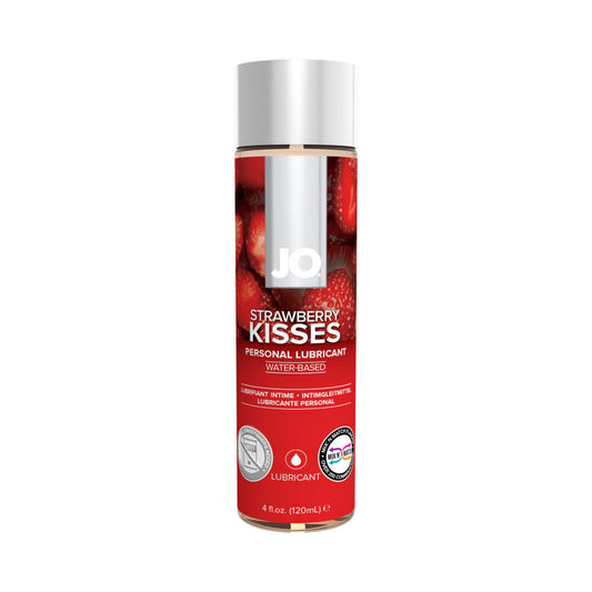 JO H2O Strawberry Kisses Flavored Water-Based Lubricant – Clear – 4 oz