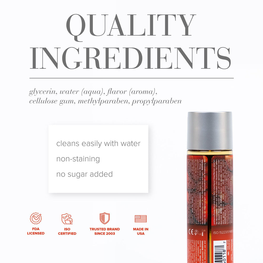 JO H2O Strawberry Kisses Flavored Water-Based Lubricant – Clear – 4 oz