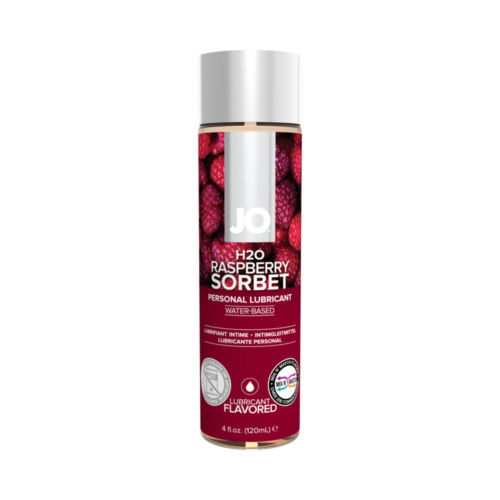 JO H2O Raspberry Sorbet Flavored Water-Based Lubricant - 4 oz