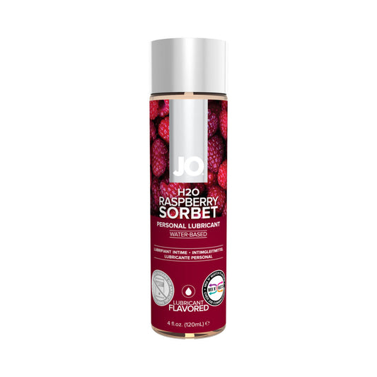 JO H2O Raspberry Sorbet Flavored Water-Based Lubricant - 4 oz