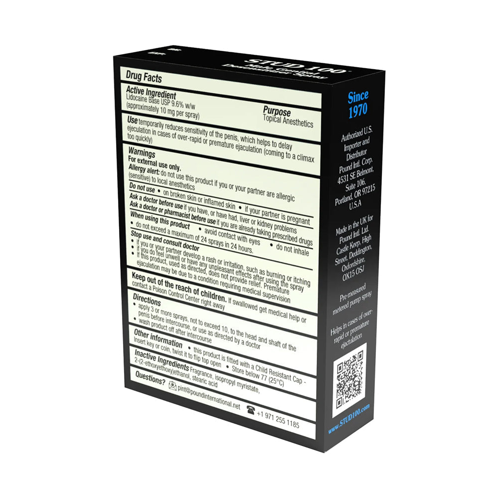 Stud 100 Delay Spray - Male Genital Desensitizer - Clear