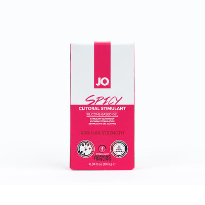 JO Spicy Clitoral Stimulant 0.34 oz – Clear Liquid with Cooling Effect