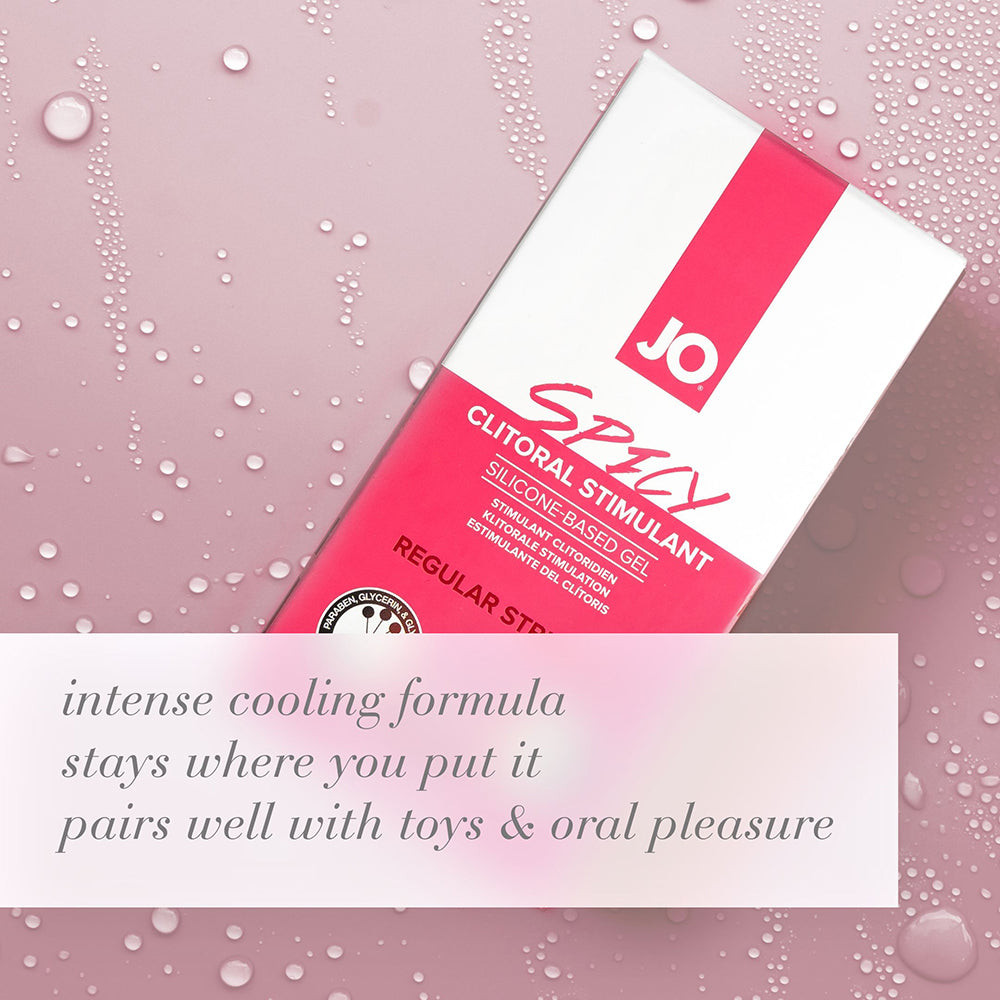 JO Spicy Clitoral Stimulant 0.34 oz – Clear Liquid with Cooling Effect
