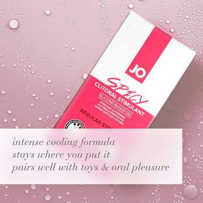 JO Spicy Clitoral Stimulant 0.34 oz – Clear Liquid with Cooling Effect