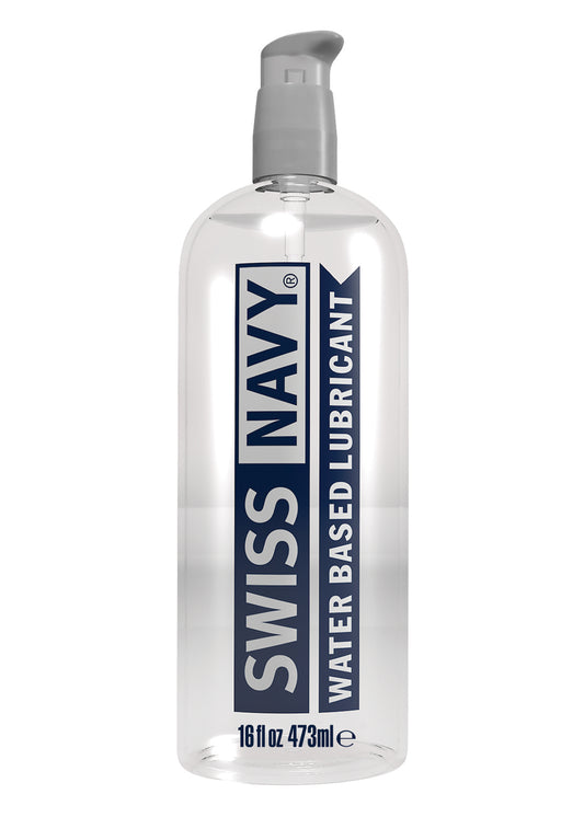 Swiss Navy Water-Based Lubricant – 16 Fl. Oz. – Clear