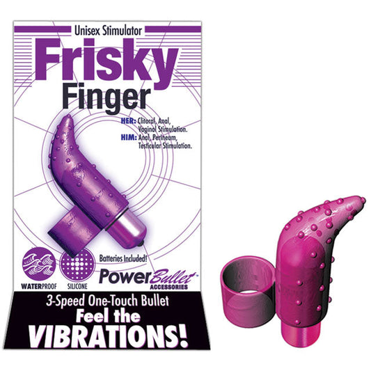 Frisky Finger Massager with Power Bullet – Purple