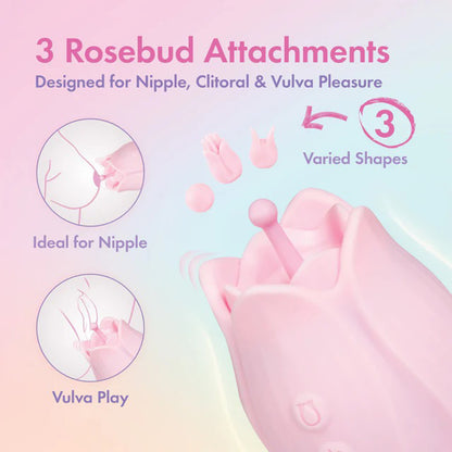 Blush Play With Me Romantic Rose Compact Personal Massager – Pink