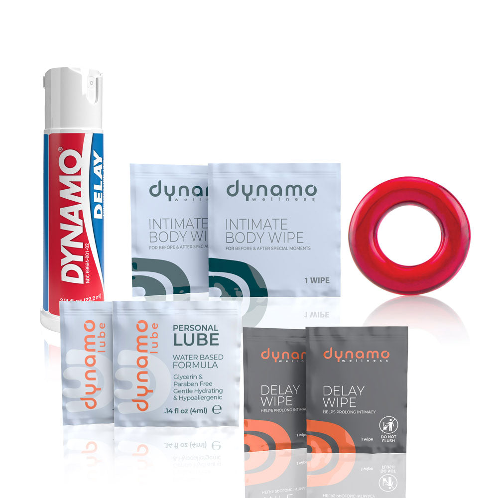 Screaming O All Night Intimacy Kit – Includes Delay Spray, C-Ring, and Lubricants
