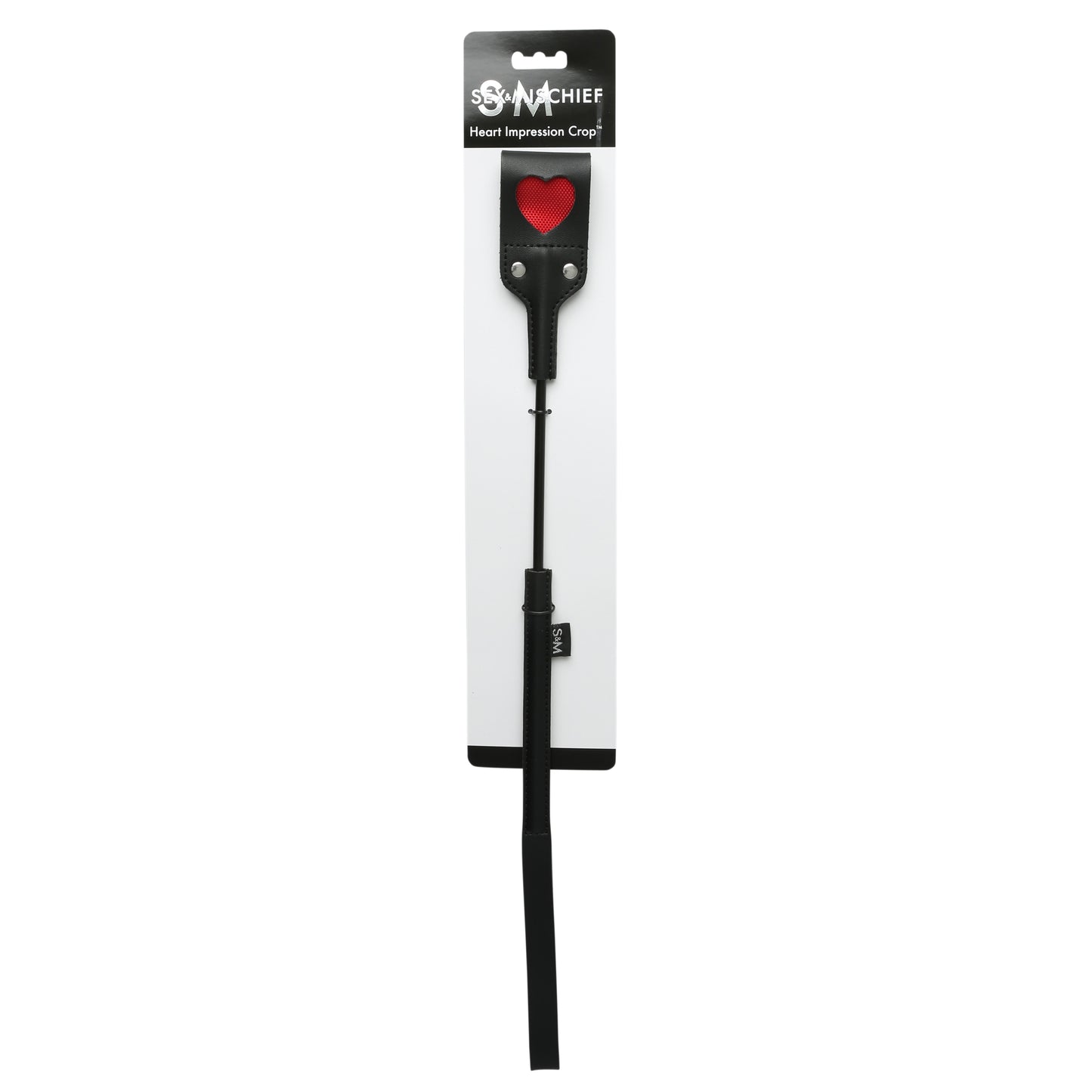 Sportsheets Sex and Mischief Heart Impression Paddle – Black