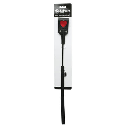 Sportsheets Sex and Mischief Heart Impression Paddle – Black