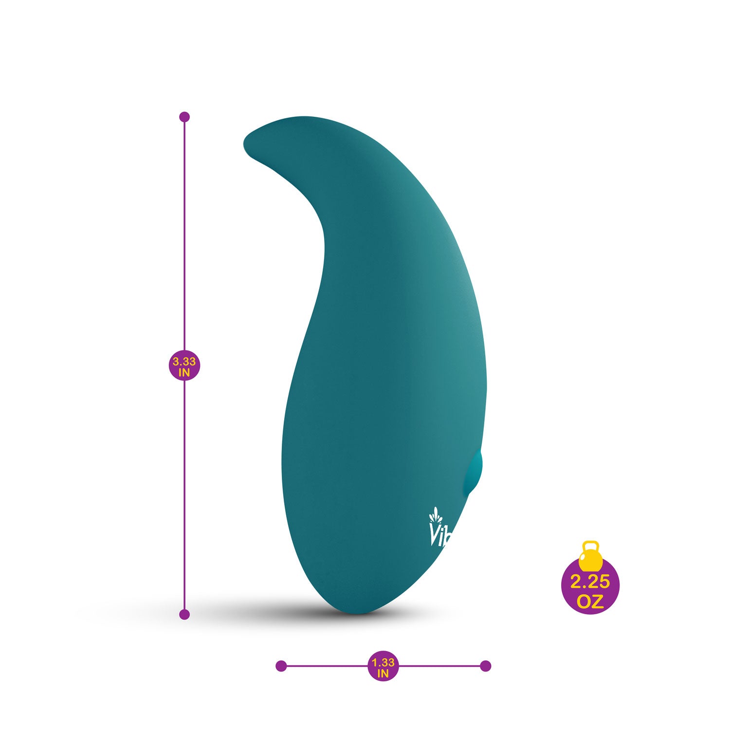Elated Pinpoint Stimulator - Handheld Vibrator with 10 Functions - Blue