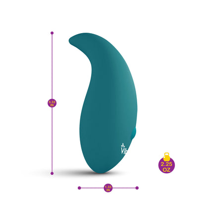 Elated Pinpoint Stimulator - Handheld Vibrator with 10 Functions - Blue