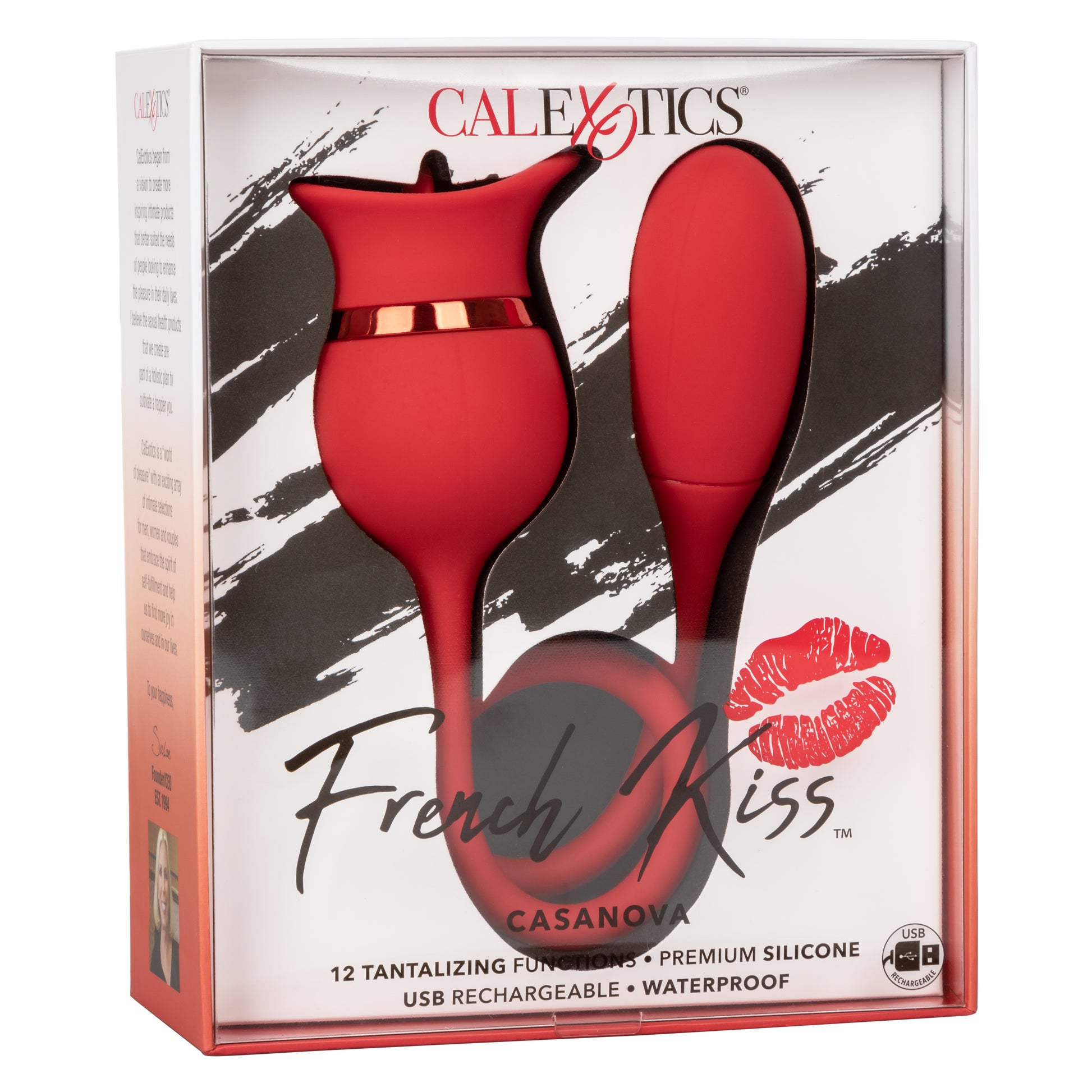 CalExotics French Kiss Casanova Teaser with Vibrating Bullet – Red