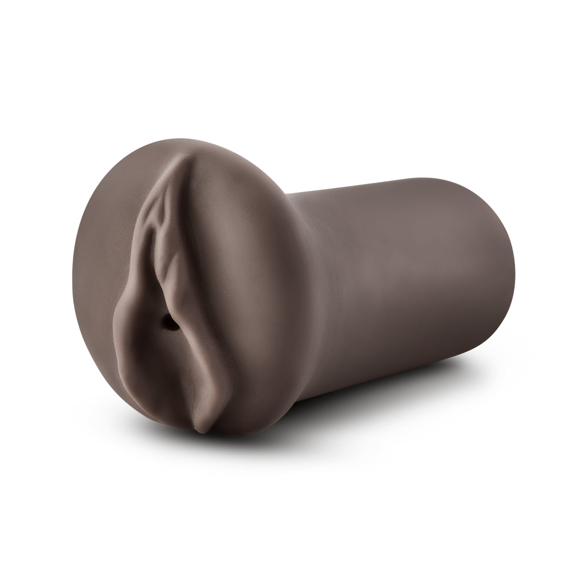 Blush Nicole's Kitty Stretchy Male Stroker with Ribbed Canal - Brown
