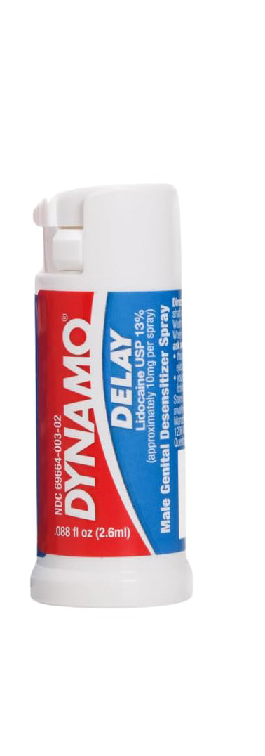 Dynamo Delay Spray 0.088 Fl Oz - Premature Ejaculation Treatment - Made in USA