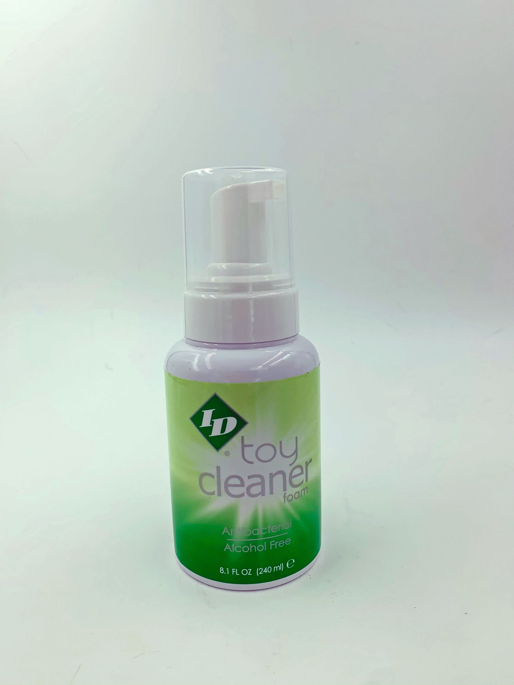 I.D. Lubricants Toy Cleaner Foam 8.1 Oz - Alcohol-Free Toy Cleaner with Green Apple Scent
