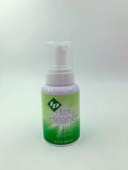 I.D. Lubricants Toy Cleaner Foam 8.1 Oz - Alcohol-Free Toy Cleaner with Green Apple Scent