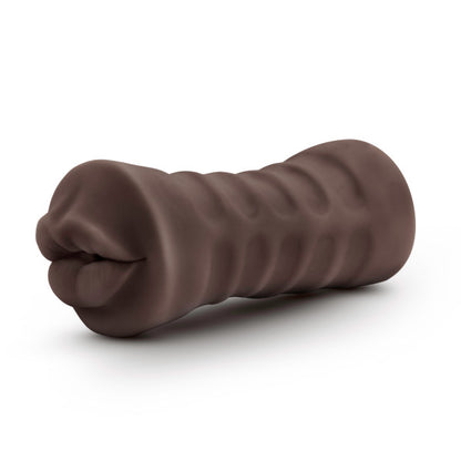 Blush Hot Chocolate Renee Realistic Vibrating Stroker – Brown
