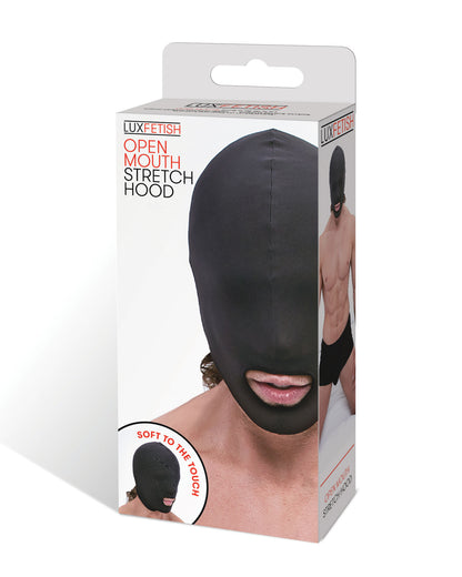 Electric Novelties Open Mouth Stretch Hood – Black