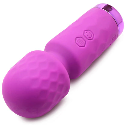 XR Brands 10x Mini Silicone Wand – Purple – Multi-Speed, Waterproof