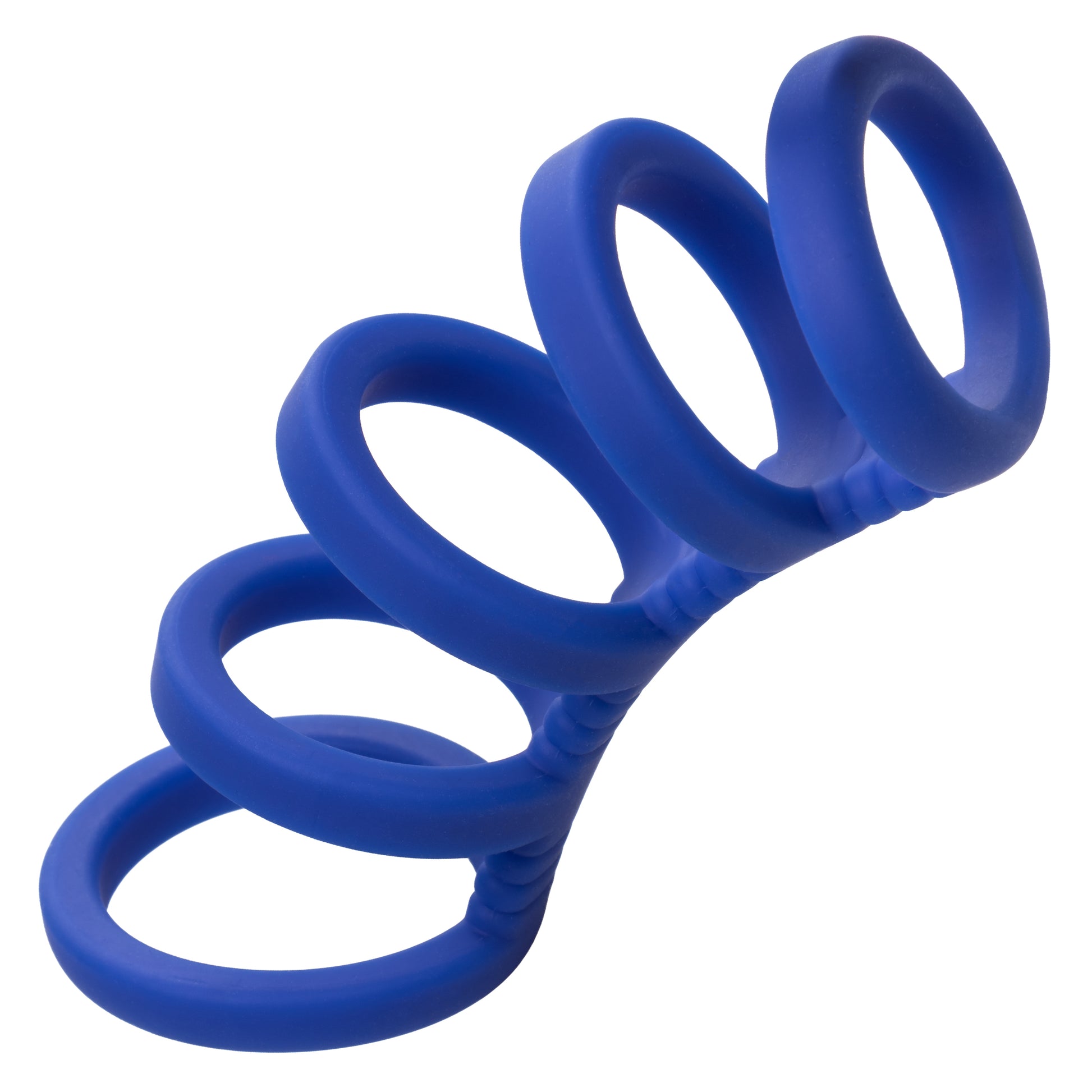 CalExotics Admiral Xtreme Cock Cage – Blue – Liquid Silicone Enhancer