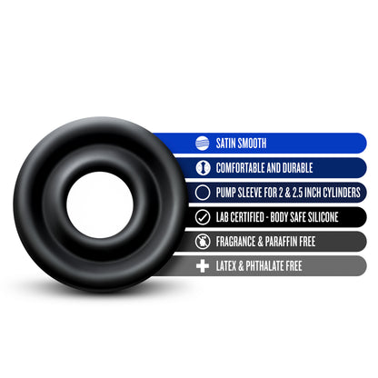 Blush Performance Silicone Pump Sleeve - Medium - Black
