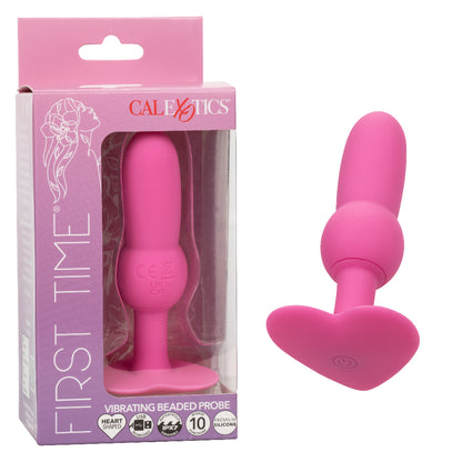 CalExotics First Time Vibrating Beaded Probe - Pink - 10 Functions