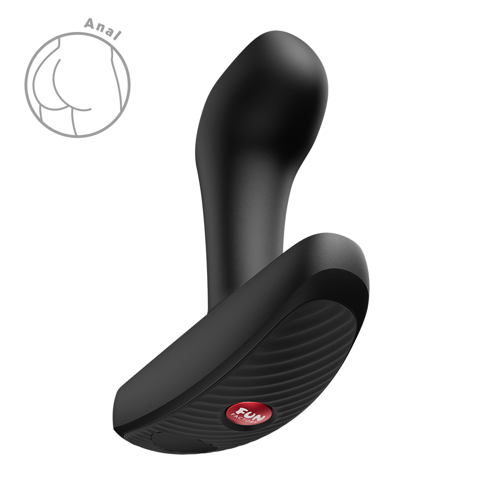Fun Factory Bootie Vibe Anal Vibrator - Black - 12 Vibration Modes
