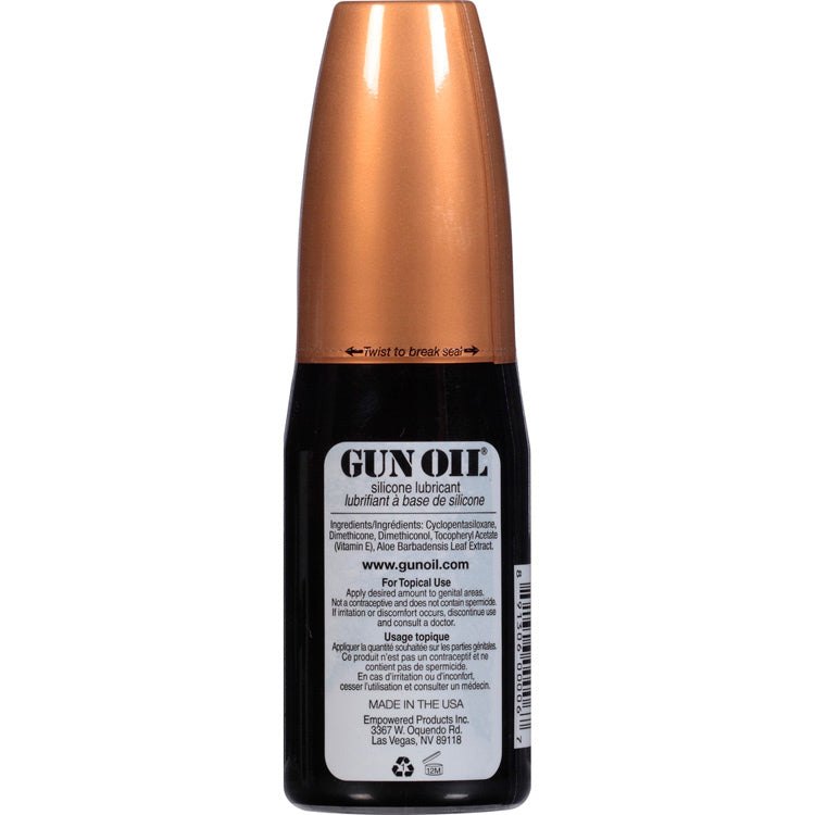 Gun Oil Silicone Lubricant - 4 Oz - Hypoallergenic and Water-Resistant