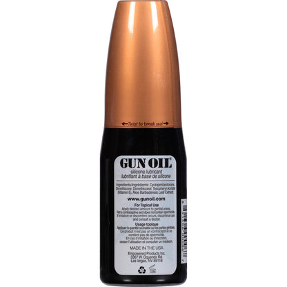 Gun Oil Silicone Lubricant - 4 Oz - Hypoallergenic and Water-Resistant