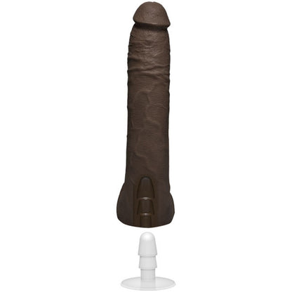 Doc Johnson Jax Slayher 10-Inch Ultraskyn Cock with Removable Vac-U-Lock Suction Cup - Brown