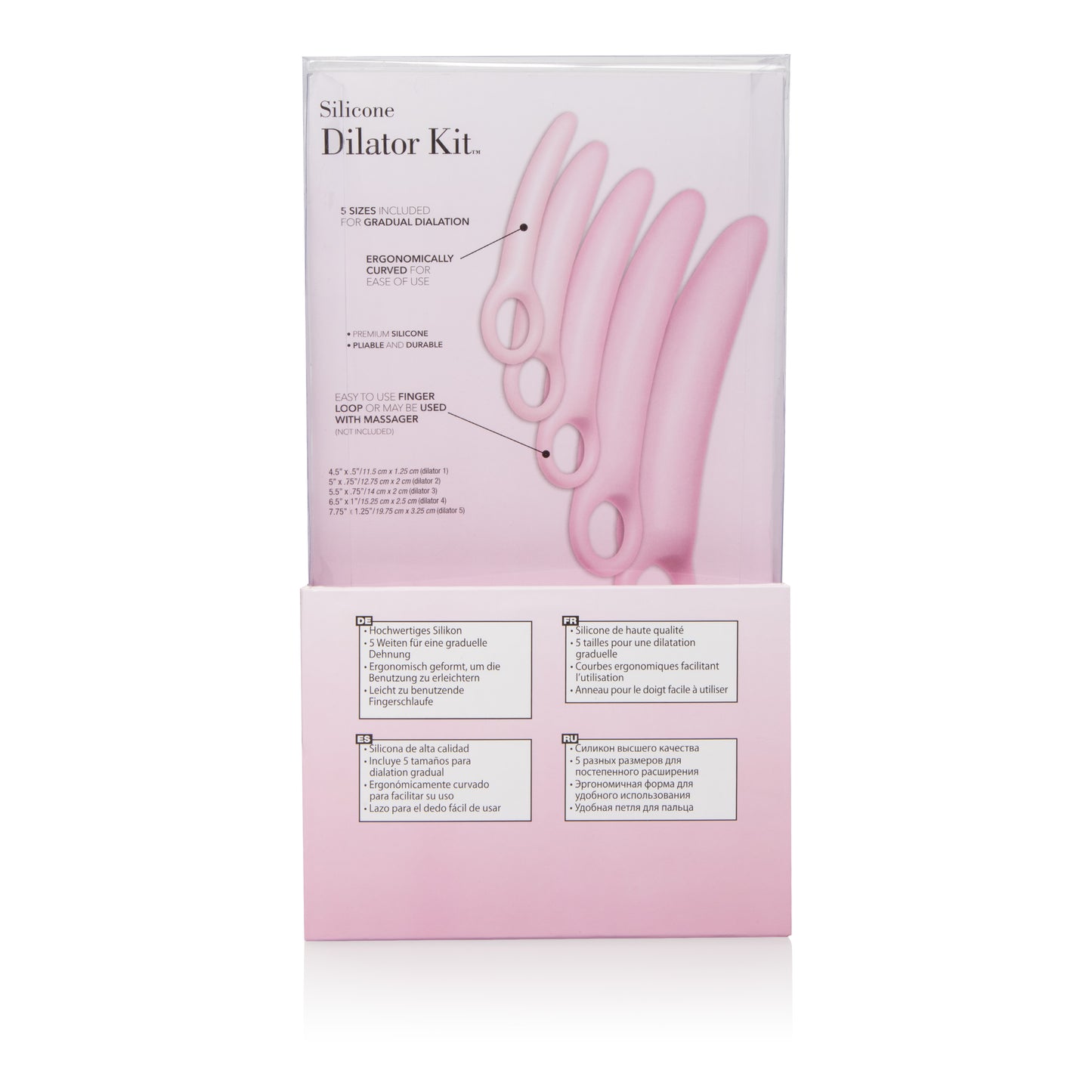 CalExotics Inspire Silicone Dilator Kit - 5 Piece Set - Pink