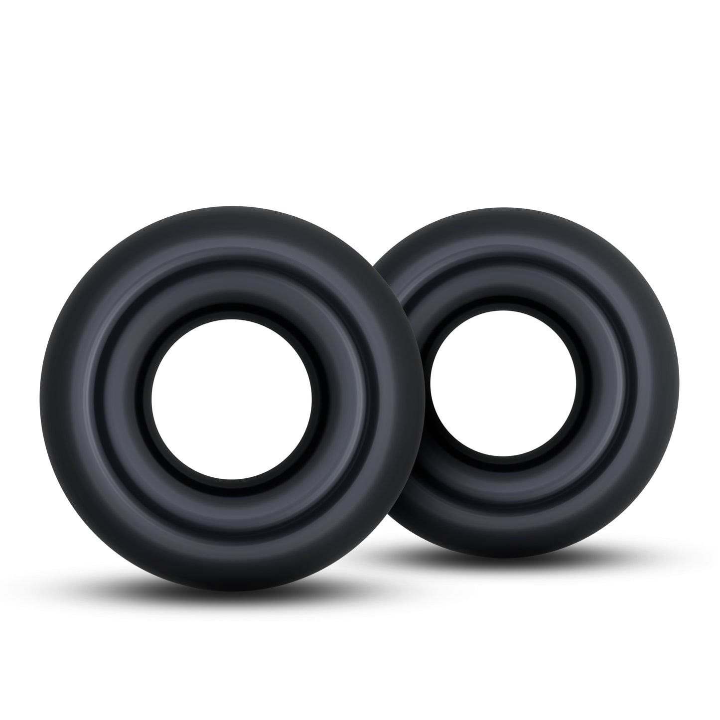 Blush Stay Hard Donut Rings – Oversized Cock Rings – Black