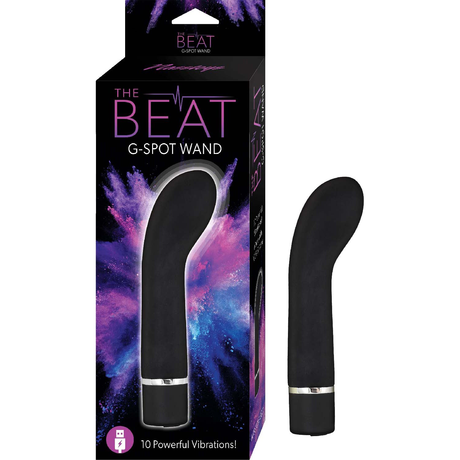Nasstoys G-Spot Wand – Black – Compact Vibrator with 10 Vibration Modes