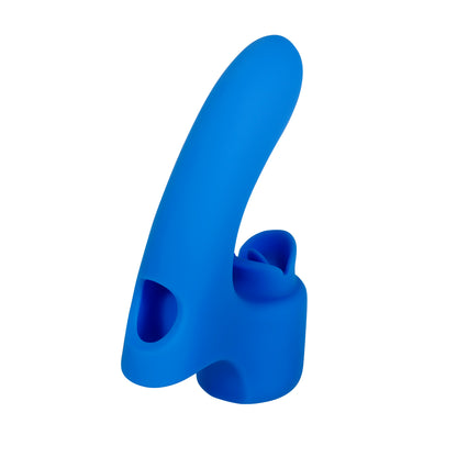 Evolved Novelties Flick It Finger Vibe with Tongue-Flicking Base – Blue
