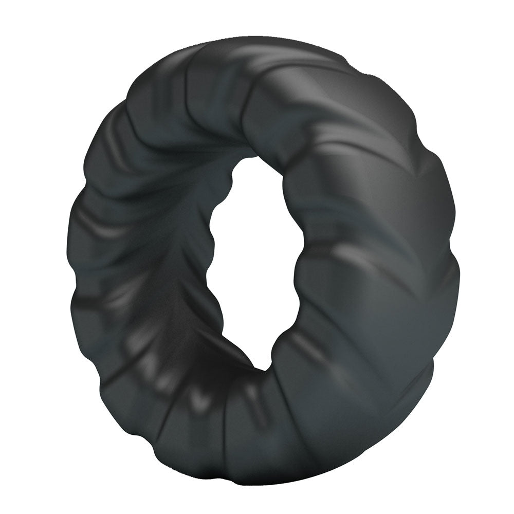 Jeriko Super Soft Silicone Cockring - Black - Waterproof
