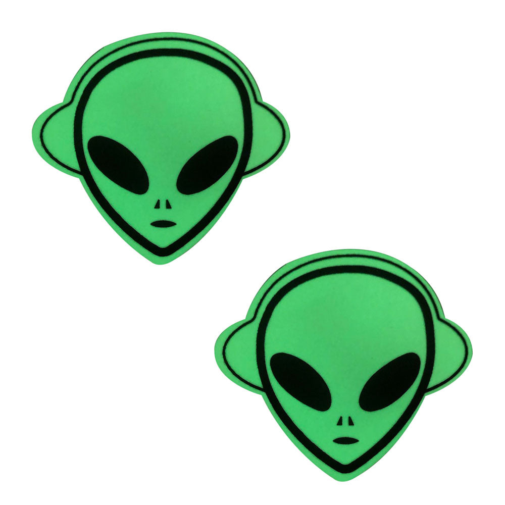 Neva Nude Glow in the Dark Alien Pasties – Green – Waterproof