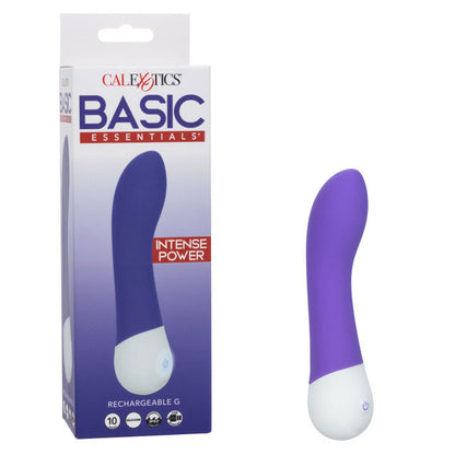 Basic Essentials Rechargeable G Massager – Purple – 10 Speeds
