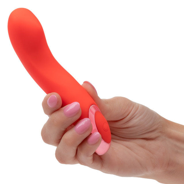 CalExotics Kroma Turbo Curve Mini Massager – Orange – Waterproof – 10 Vibration Speeds